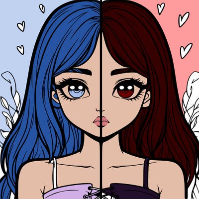 realistic girl split