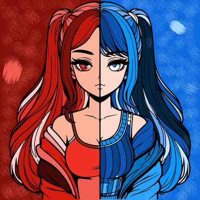 realistic girl split