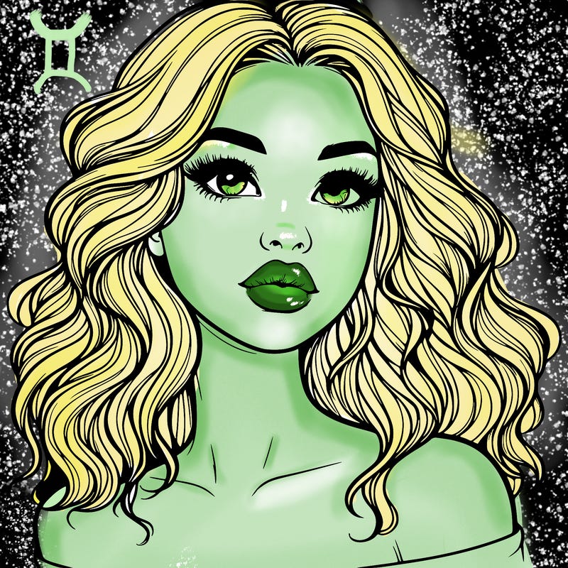 realistic girl with wavy hair and lips