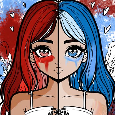 realistic girl split