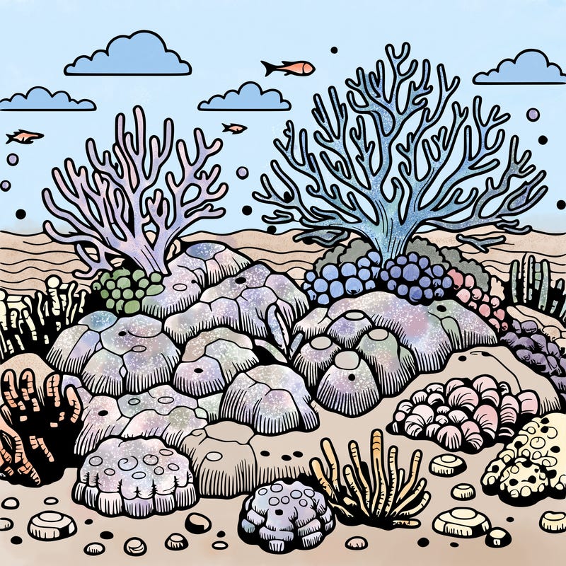 realistic coral reef