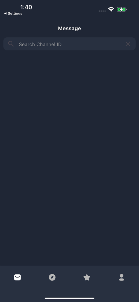 Space Player: Your Video World - Interface of the Space Player app featuring a search bar to find video channels