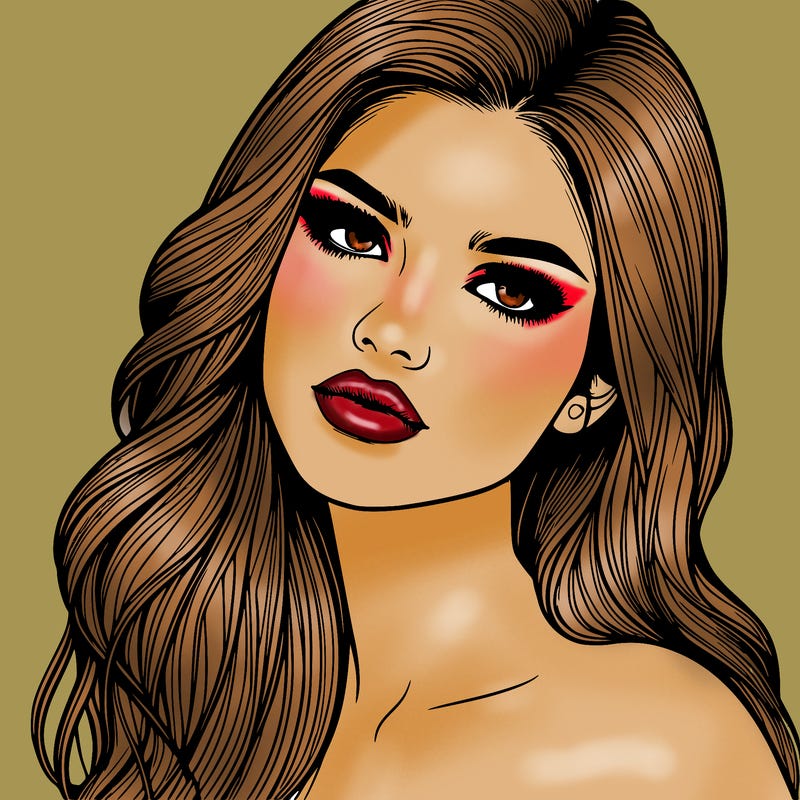 realistic girl model beautiful