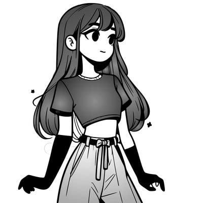 girl in a cute crop top