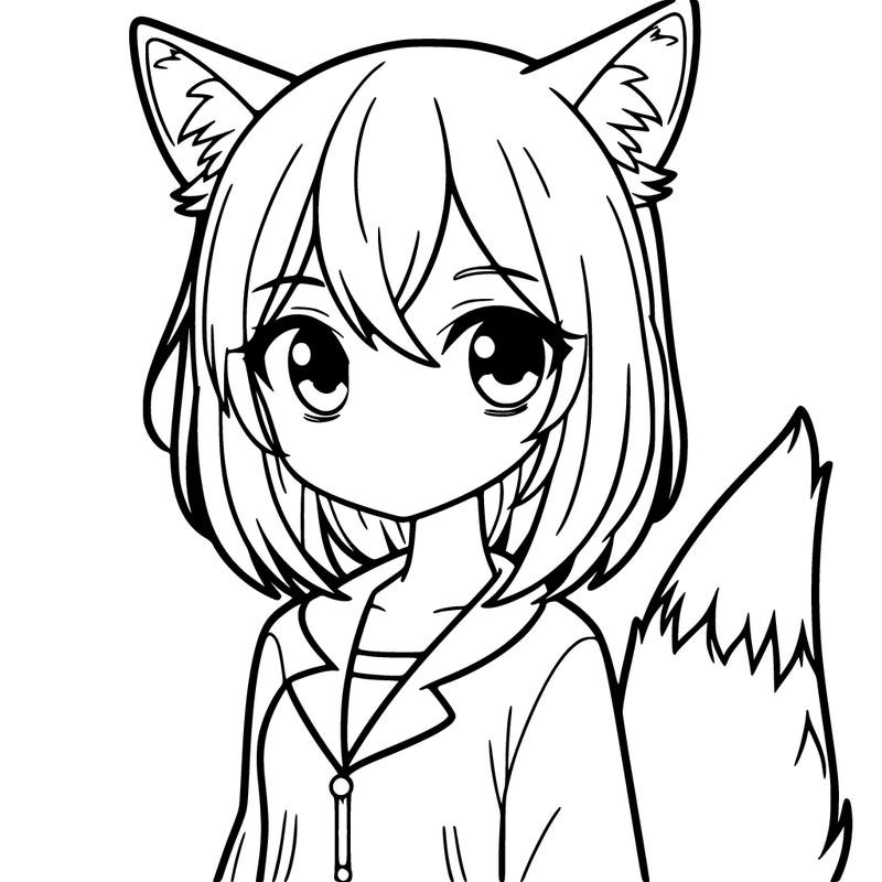human fox girl