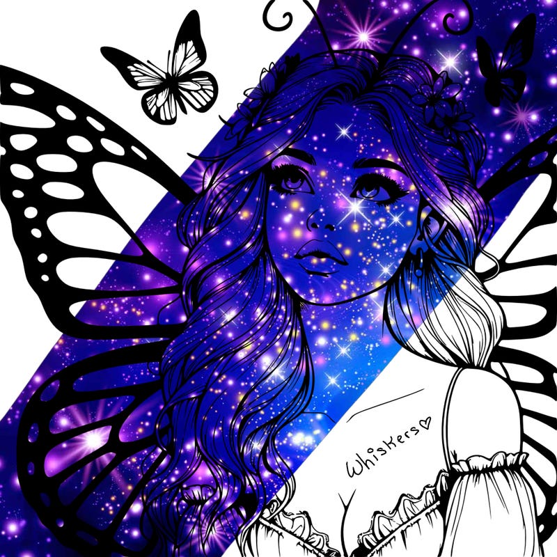 butterfly fairy realistic girl