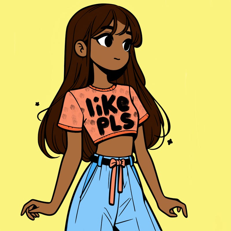 girl in a cute crop top