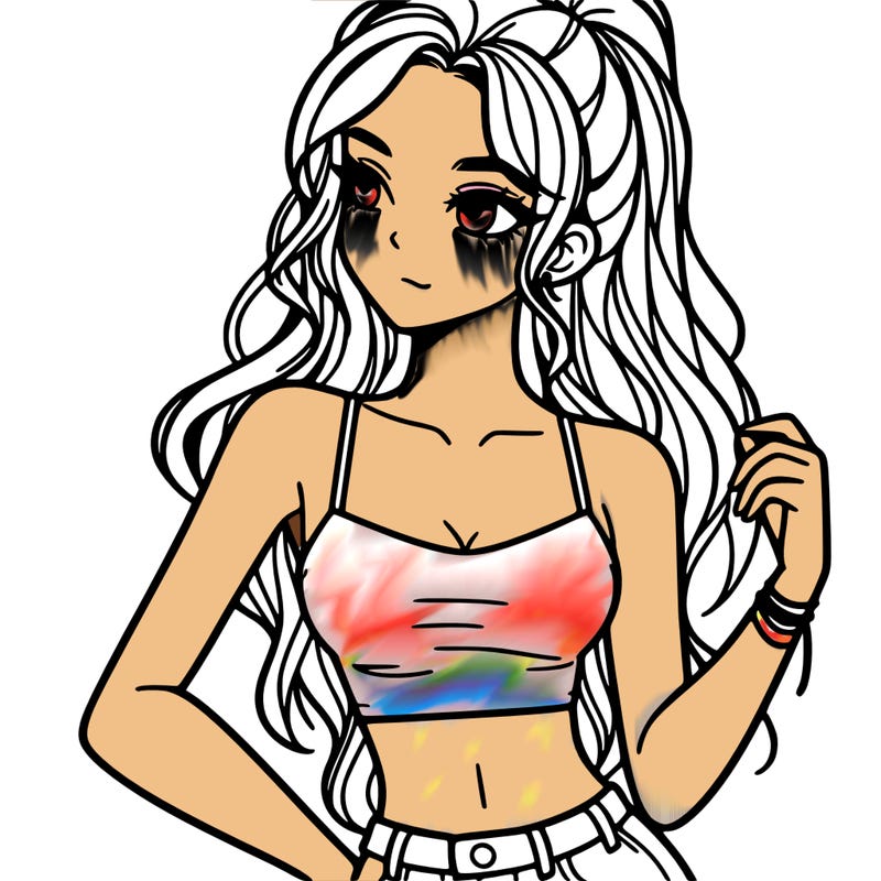 girl in crop top