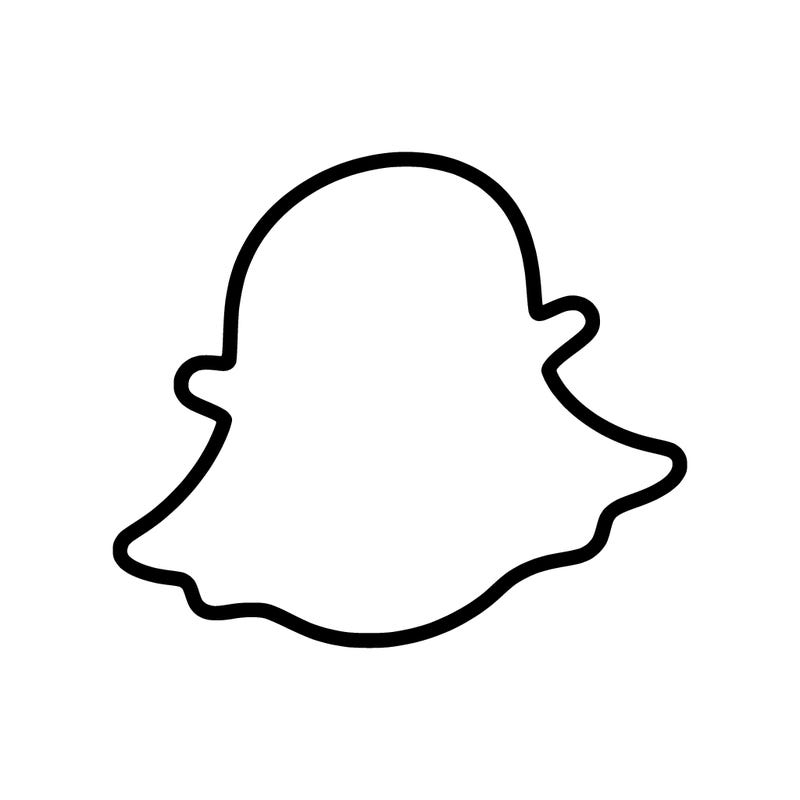 make me a plain snapchat logo