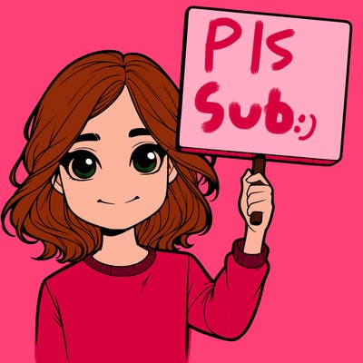 realistic girl holding up a sign