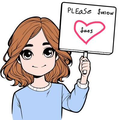 realistic girl holding up a sign