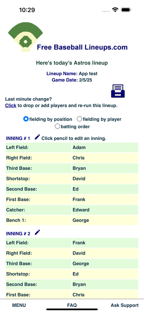 Baseball Fielding Rotation App - Sports App | MWM