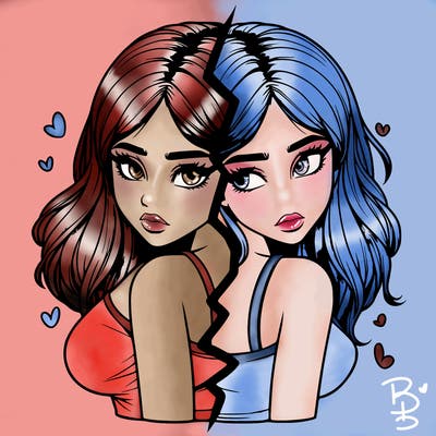 realistic girl split