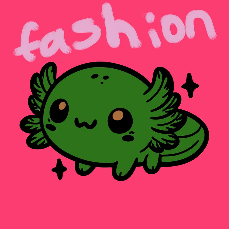 cute easy baby axolotl