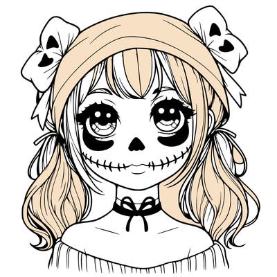 realistic girl halloween