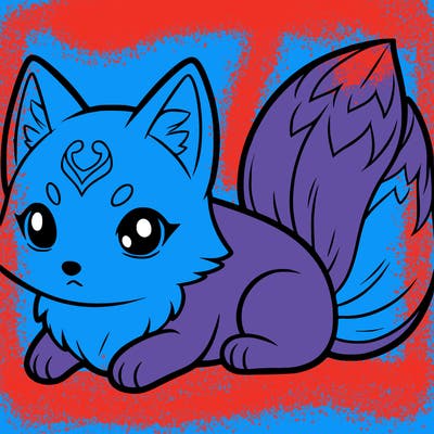 a kitsune blue fruit