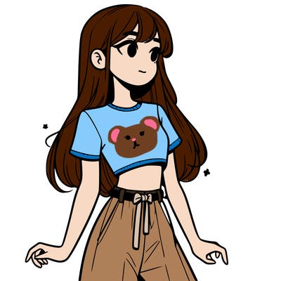 girl in a cute crop top