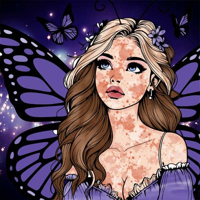 butterfly fairy realistic girl