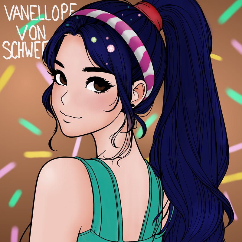 girl realistic looking over her shoulder with a high ponytail and a headband