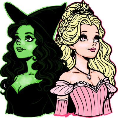 'elphaba and glinda (realistic)
