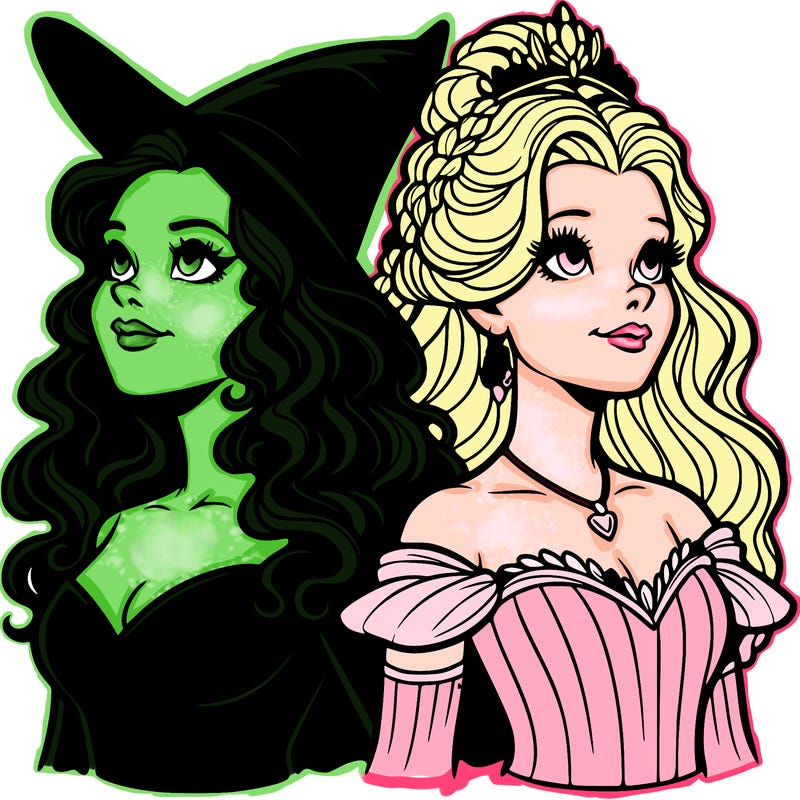 'elphaba and glinda (realistic)