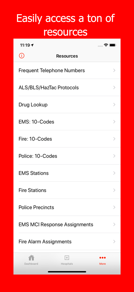 Mobile MDT - NYFD - A list of resources for first responders including protocols, drug lookup, and 10-codes for NYC emergency services.