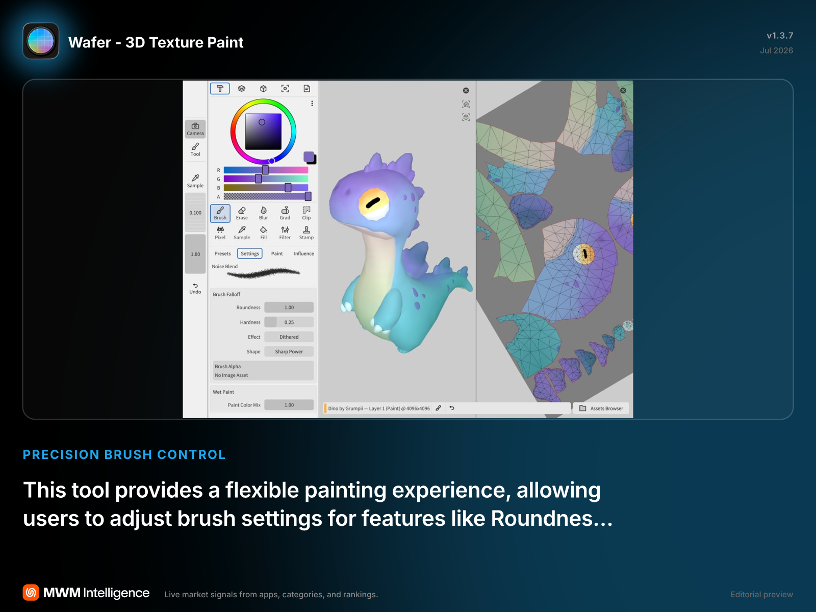 Wafer - 3D Texture Paint - Graphics & Design App | MWM
