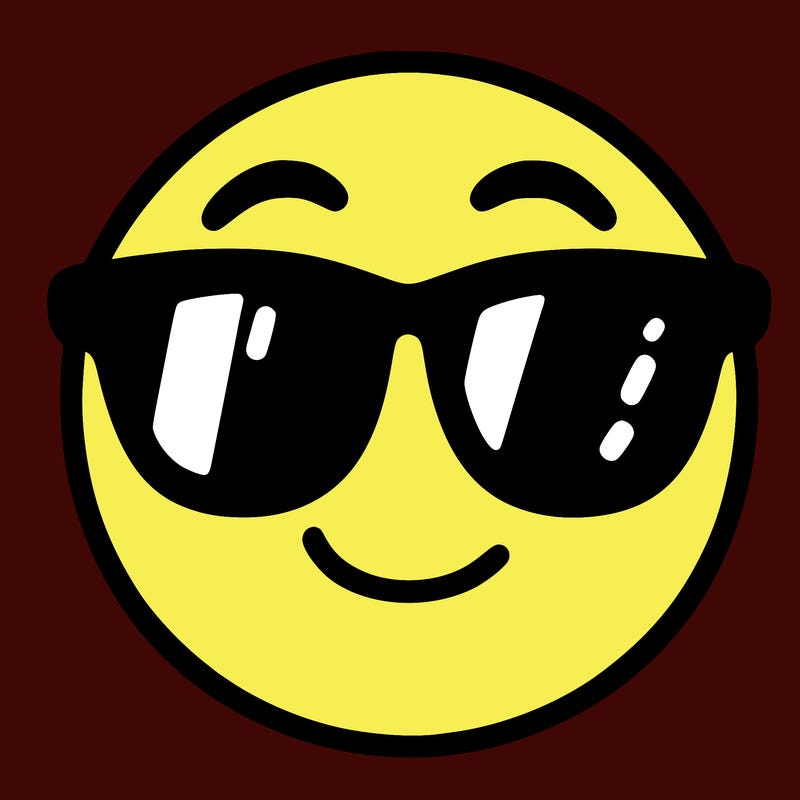 emoji with sunglasses