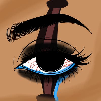 eye closed realistic