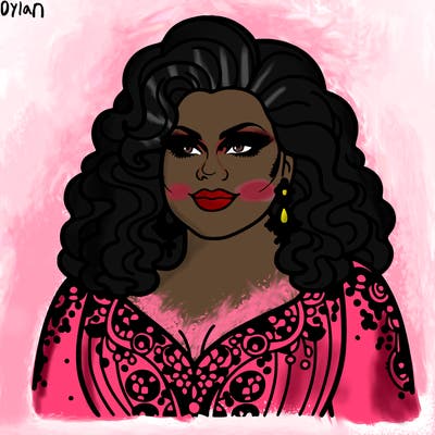 realistic plus size drag queen