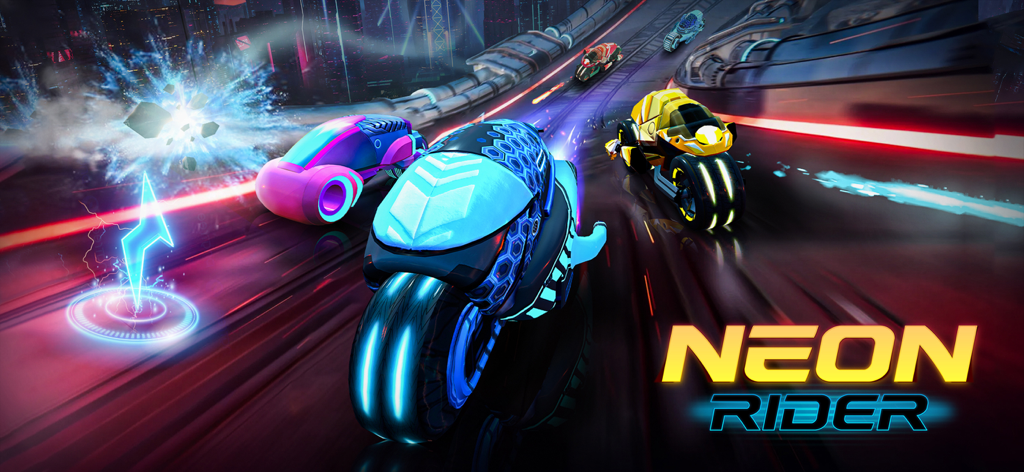 Neon Rider - Xtreme,Stunt,Race - High speed futuristic neon bike racing in a cyberpunk city