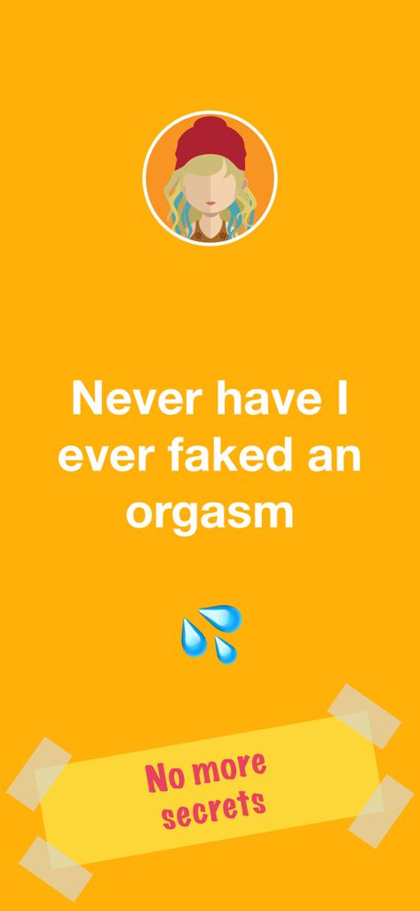 Pin-up: Dirty House Party Game - Una pantalla de desafío de Yo Nunca del juego de fiesta de casa sucia Pin-up