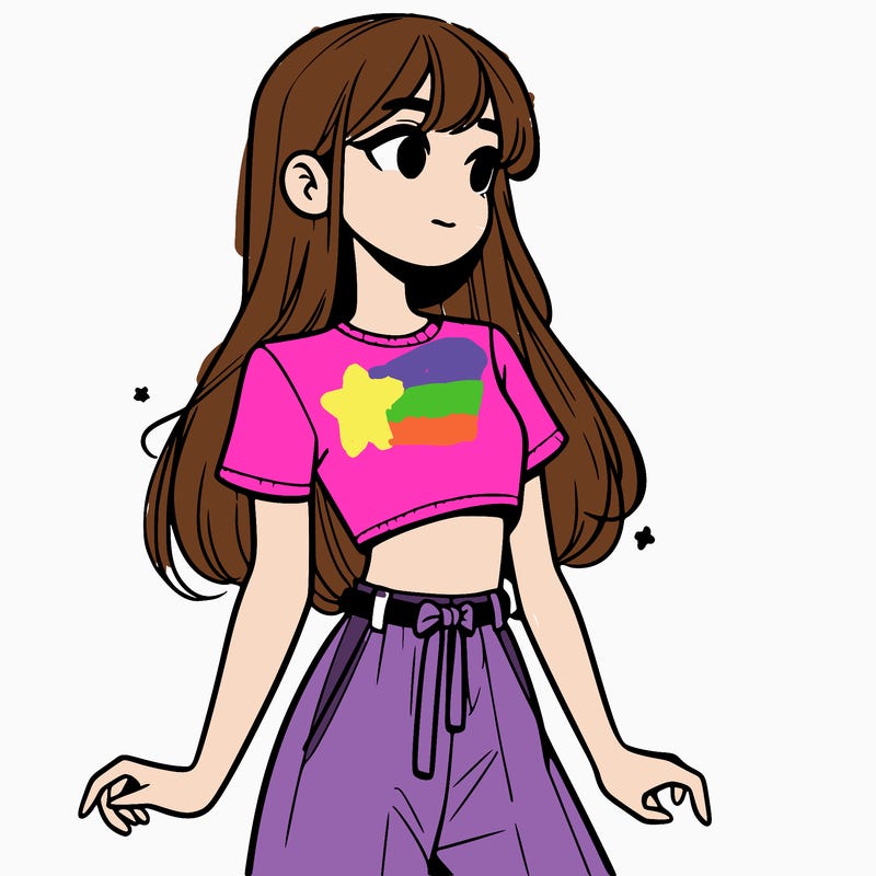 girl in a cute crop top