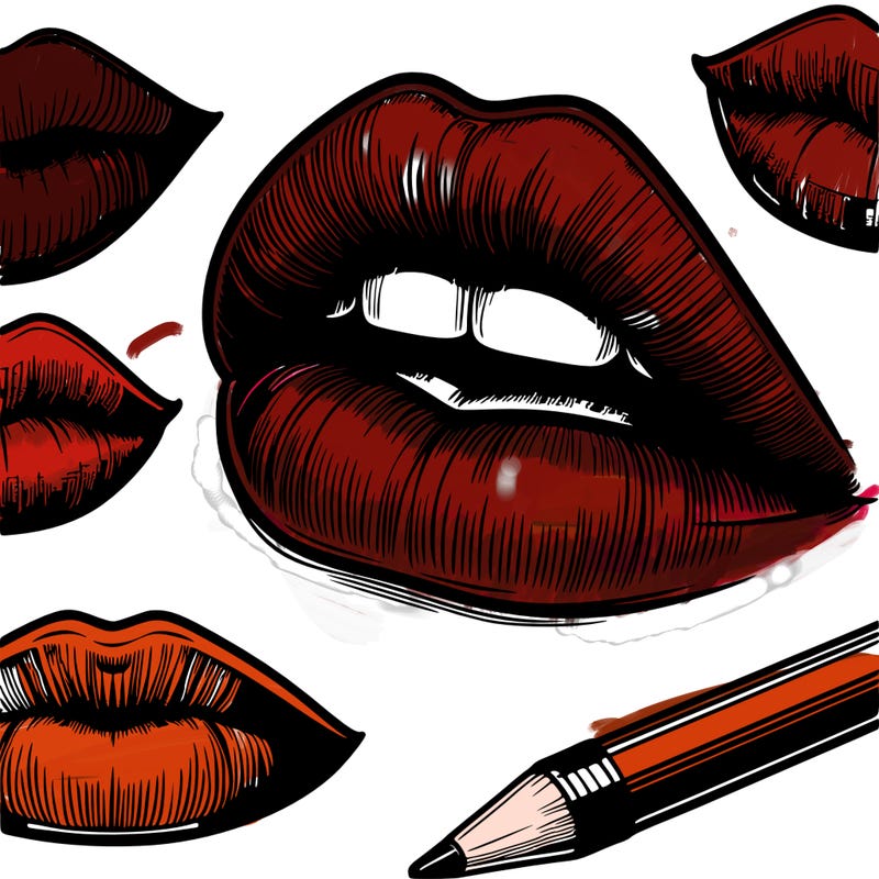realistic  lips