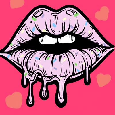 lips that look realistic and drip