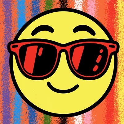 emoji with sunglasses