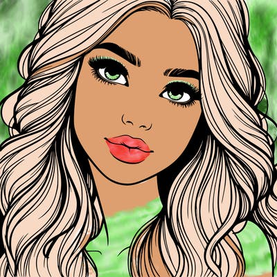 beautiful realistic girl