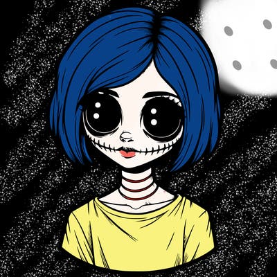 realistic creepy girl