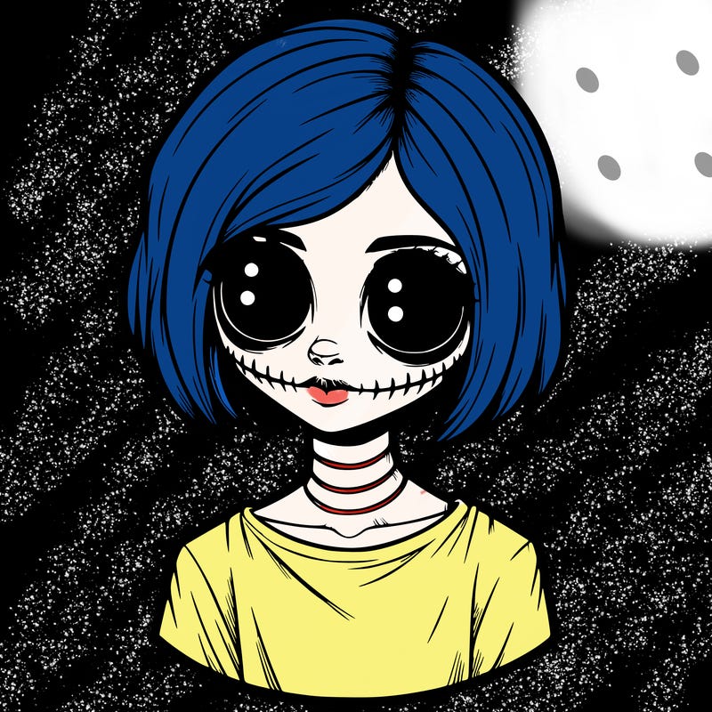 realistic creepy girl