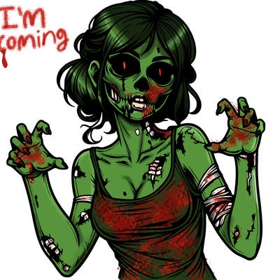 realistic zombie girl