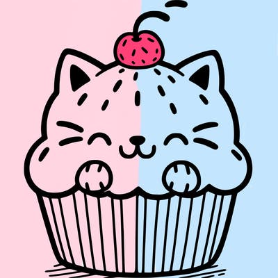 cat cupcake