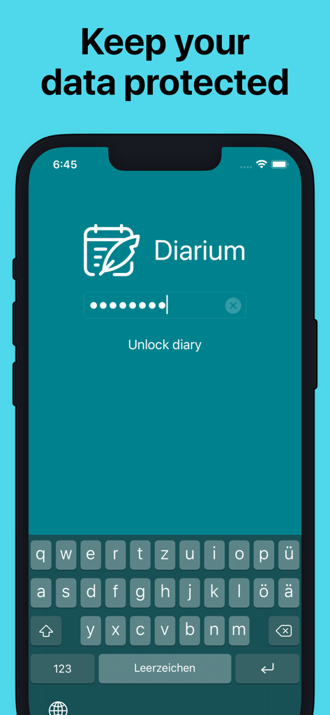 Diarium Journal: Private Diary - Diarium app secure password lock screen for private journaling