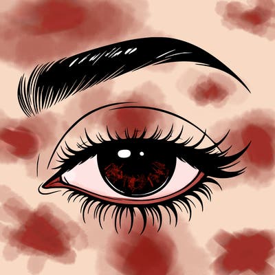 eye closed realistic