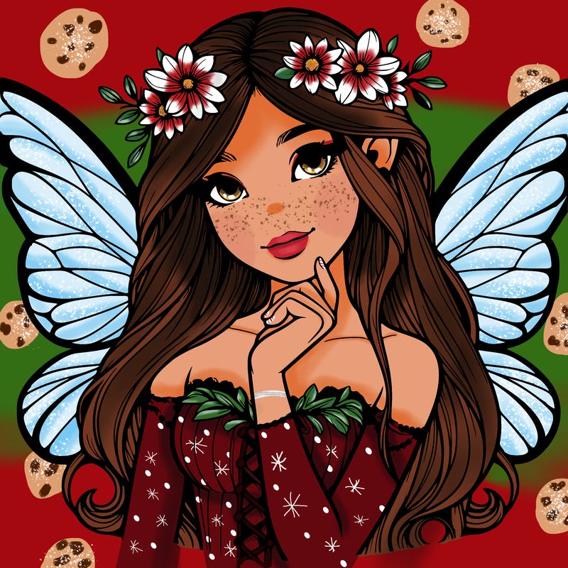 realistic beautiful young fairy