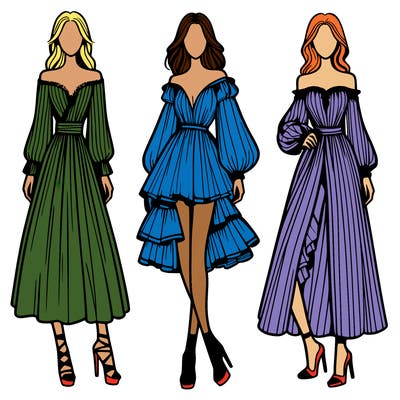 fashion models dresses