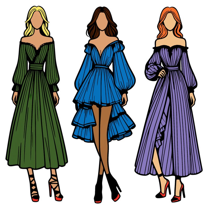 fashion models dresses