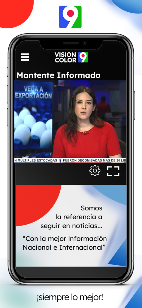 Color Visión Canal 9 - Color Vision Canal 9 news broadcast