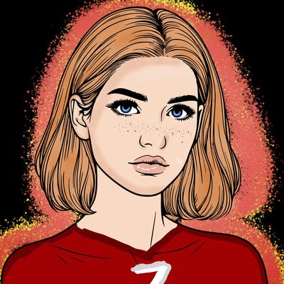 realistic portrait of woman