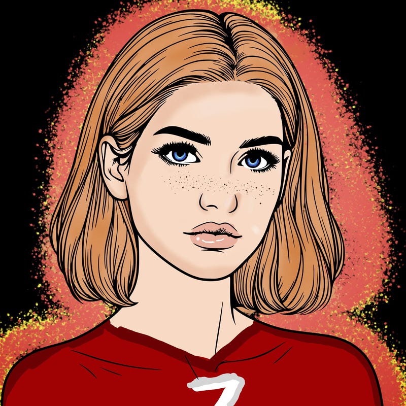 realistic portrait of woman