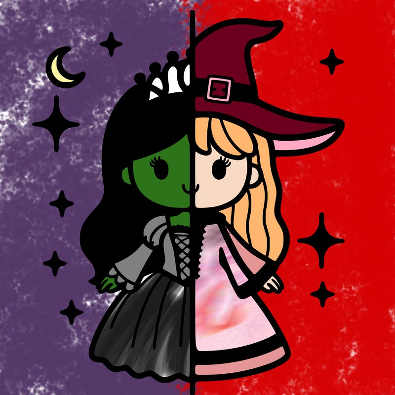 split princess and witch